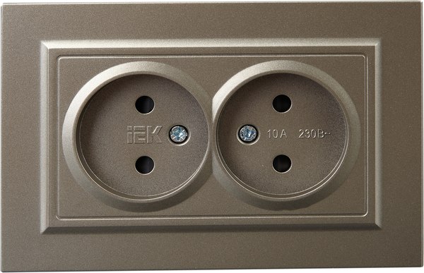 Розетка IEK Brite BR-R23-10-K37-F