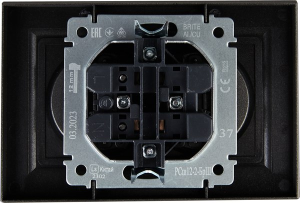 Розетка IEK Brite BR-R23-10-K37-F