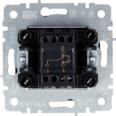 Выключатель IEK Brite BR-V12-1-10-K45
