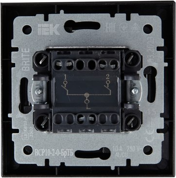 Выключатель IEK Brite BR-V20-0-10-K45-F