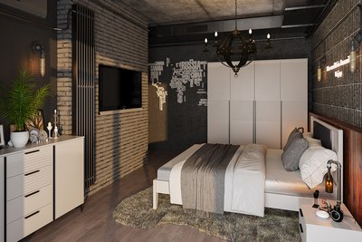 Тумба Bravo Мебель Брента (белый снег/лак белый)