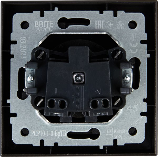 Розетка IEK Brite BR-R10-10-K45-F