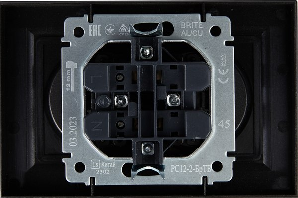 Розетка IEK Brite BR-R20-10-K45-F