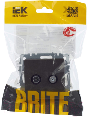 Розетка IEK Brite BR-AF20-O-K45