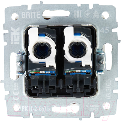 Розетка IEK Brite BR-K20-2-K45