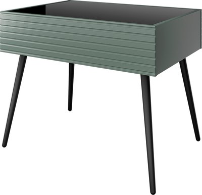 Журнальный столик Bravo Мебель Брента (таксус/лак оливковый) - фото