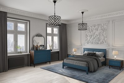 Комод Bravo Мебель Гориция (таксус/лак сапфировый)