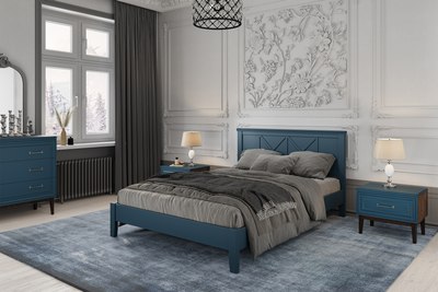 Комод Bravo Мебель Гориция (таксус/лак сапфировый)