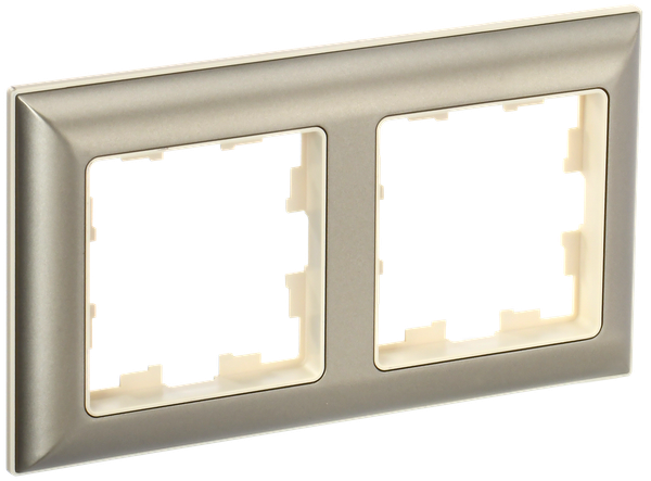 Рамка для выключателей и розеток IEK Brite BR-M22-12-3-K10 - фото