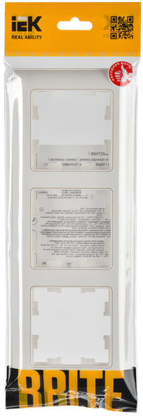 Рамка для выключателей и розеток IEK Brite BR-M32-12-K01
