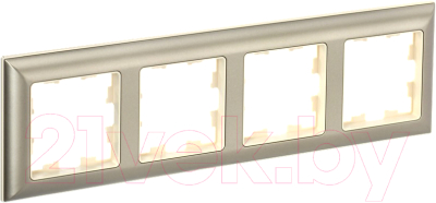 Рамка для выключателей и розеток IEK Brite BR-M42-12-3-K10 - фото