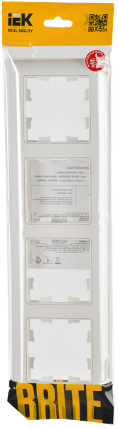 Рамка для выключателей и розеток IEK Brite BR-M42-12-K01