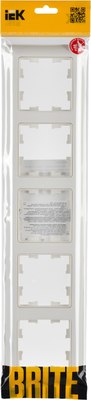 Рамка для выключателей и розеток IEK Brite BR-M52-12-K01