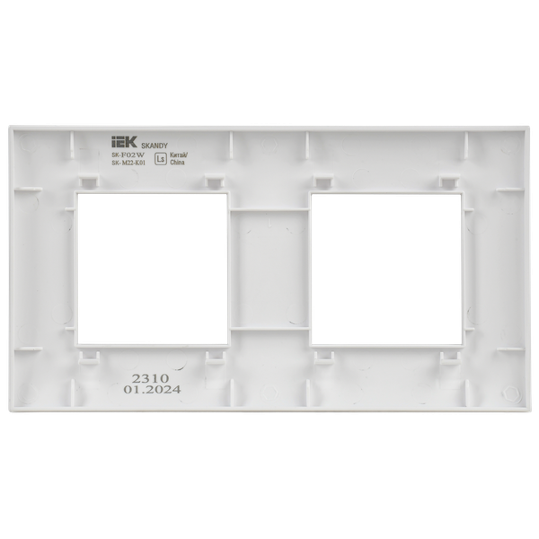 Рамка для выключателей и розеток IEK Skandy SK-M22-K01