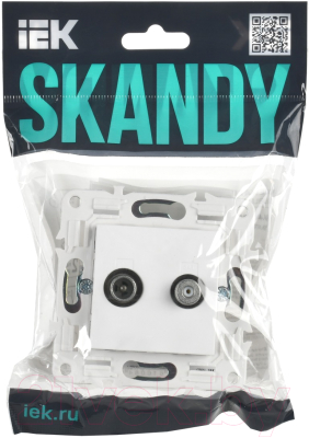 Розетка IEK Skandy SK-AF20-O-K01