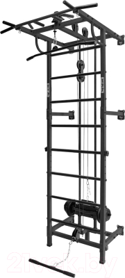 Шведская стенка Flexter Kraft SystemLight Profi СКK 12 FLX P (черный) - фото