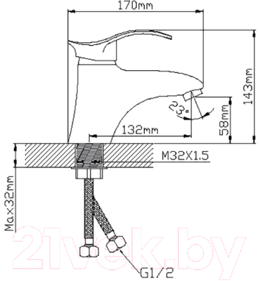 Смеситель Wisent WP10001-2