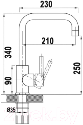 Смеситель Wisent WP49-098-4-25