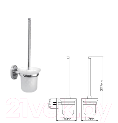 Ершик для унитаза Wisent WP2810