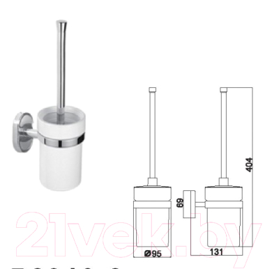 Ершик для унитаза Wisent WP2810-2