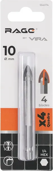 Сверло Vira Rage Quadro-X HEX 554074