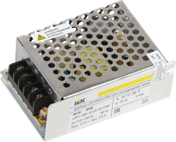 Драйвер для светодиодной ленты IEK LSP1-030-12-20-33-PRO - фото