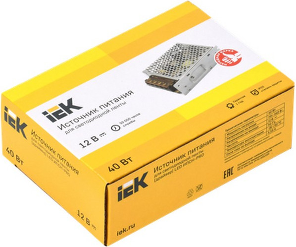 Драйвер для светодиодной ленты IEK LSP1-040-12-20-33-PRO