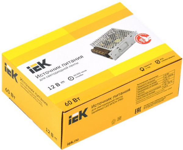 Драйвер для светодиодной ленты IEK LSP1-060-12-20-33-PRO