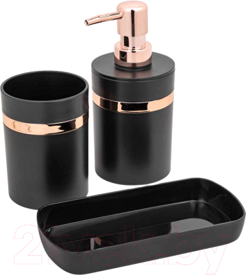 Набор аксессуаров для ванной La and Te beaute LT-BSP-12BK - фото