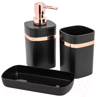 Набор аксессуаров для ванной La and Te beaute LT-BSP-10BK - фото