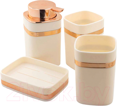 Набор аксессуаров для ванной La and Te beaute LT-BSP-3WH - фото