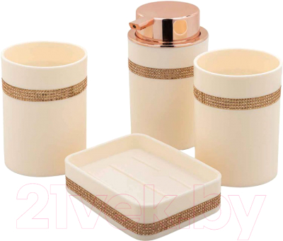 Набор аксессуаров для ванной La and Te beaute LT-BSP-4WH - фото