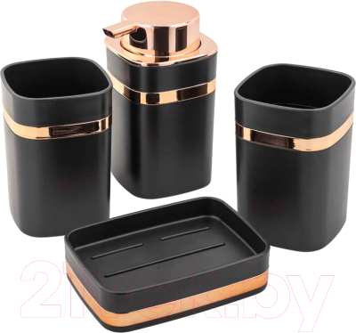 Набор аксессуаров для ванной La and Te beaute LT-BSP-3BK - фото