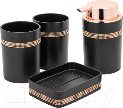 Набор аксессуаров для ванной La and Te beaute LT-BSP-4BK - фото