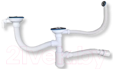 Сифон Sanplast Grand + гофра СНР391-11-01 - фото