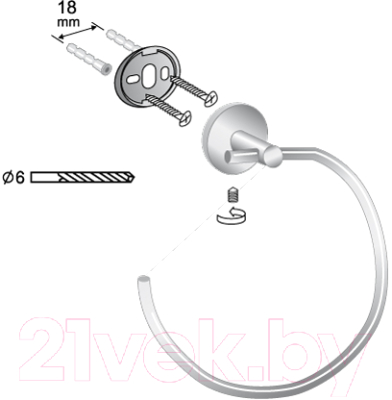 Держатель для полотенца Bisk For You 08260