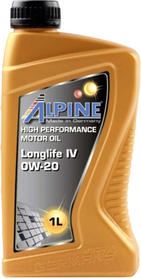 Моторное масло ALPINE Longlife IV 0W20 / 0101461 - фото