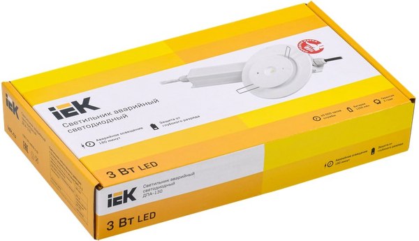 Светильник аварийный IEK LDPA0-130-1-3-K01