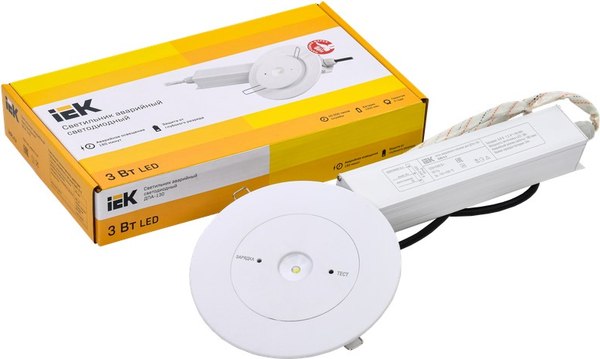 Светильник аварийный IEK LDPA0-130-1-3-K01