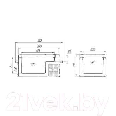 Автохолодильник Alpicool C25 (12/24)