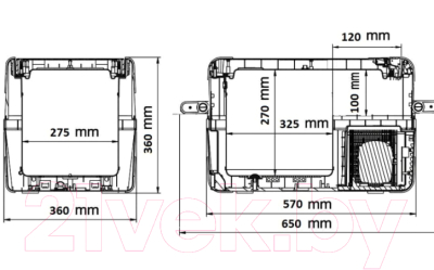 Автохолодильник Alpicool C30 (12/24)