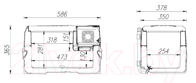 Автохолодильник Alpicool CX30 (12/24)