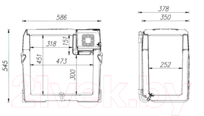 Автохолодильник Alpicool CX50 (12/24)