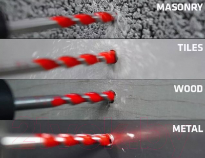 Набор буров ALPEN Profi Multicut SDS Plus / 100905100