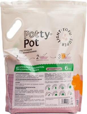 Наполнитель для туалета Potty-Pot Супер лайт Детская присыпка