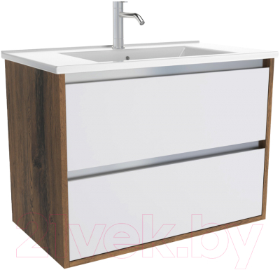 Тумба с умывальником ЗОВ Женева 80 / J80LA0MWMC1A-SU80 - фото