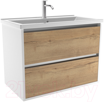 Тумба с умывальником ЗОВ Женева 60 / J60LWP0MHMC1A-E60 - фото
