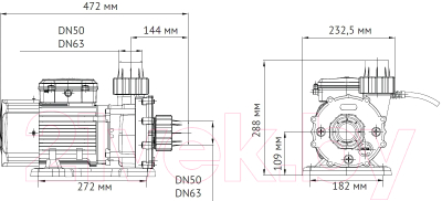 Насос для бассейна Unipump Jet Pool STP 2400T / 74318