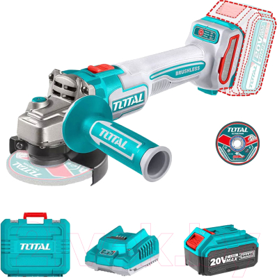 Угловая шлифовальная машина TOTAL TAGLI211541 - фото