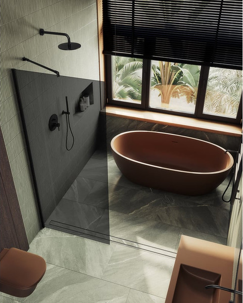 Душевая стенка MaybahGlass 89x195 / MGD-693-6ш